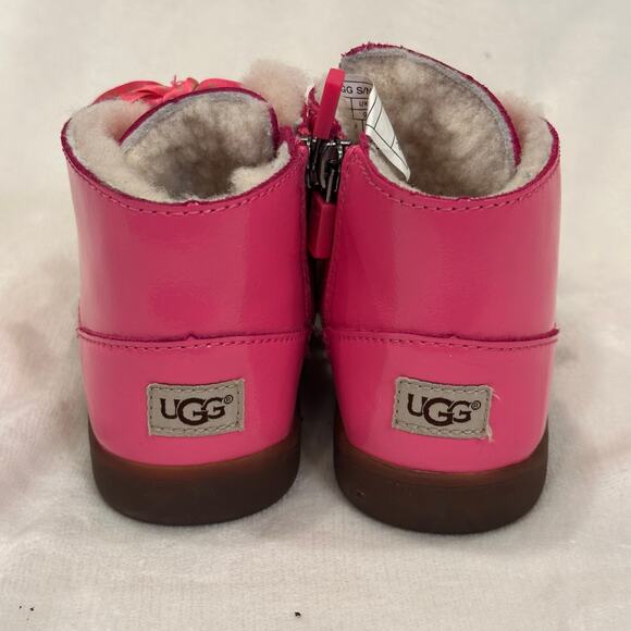 UGG Payten Stars Boots Toddler sz 10 Pink Winter Boots Snow Boots - Picture 4 of 8